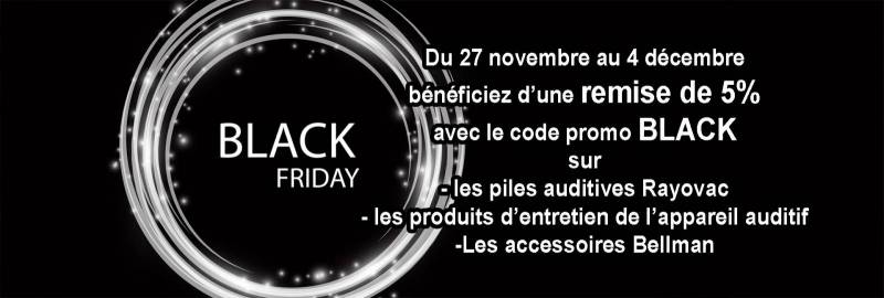Black  Friday chez Audition Confort sur les piles  et produits pour appareils auditifs à Bordeaux