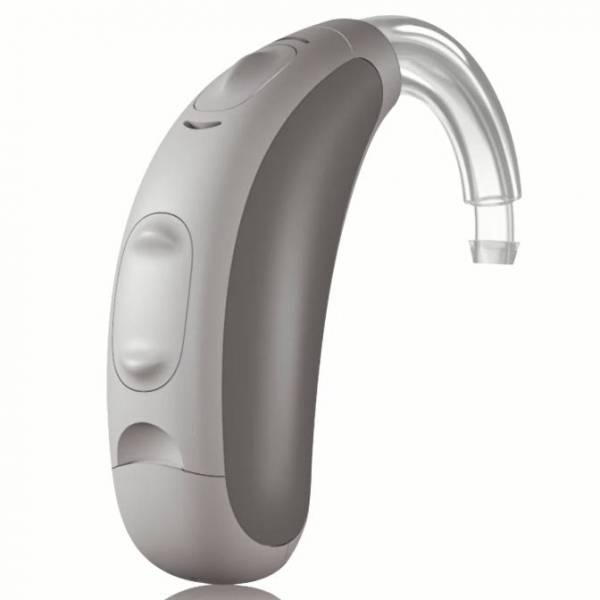 appareil auditif contour d'oreille bordeaux