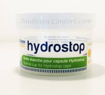 Gobelet de séchage pour appareils auditifs. Bordeaux