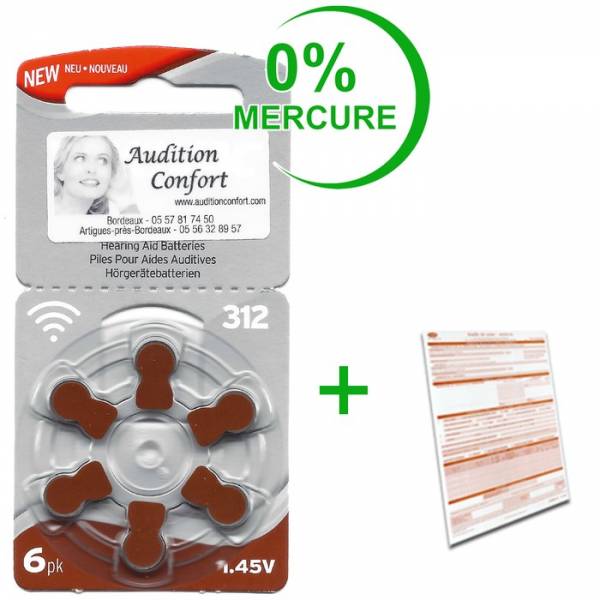 piles pour appareils auditives 312 rayovac pas cher Lyon
